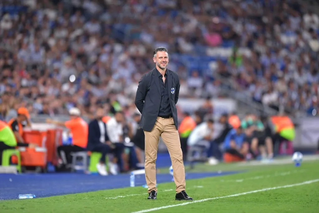 Postal de Demichelis en el último Rayados-Toluca en Monterrey [Foto: Getty]