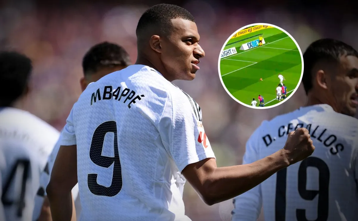 El doblete de goles de Kylian Mbappé con Real Madrid ante Barcelona