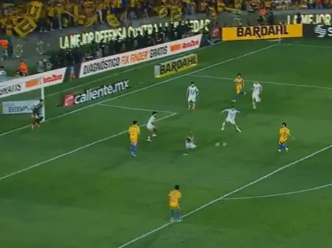 Juan Brunetta anotó el 1-0 de Tigres UANL pero Agustín Palavecino igualó para Necaxa