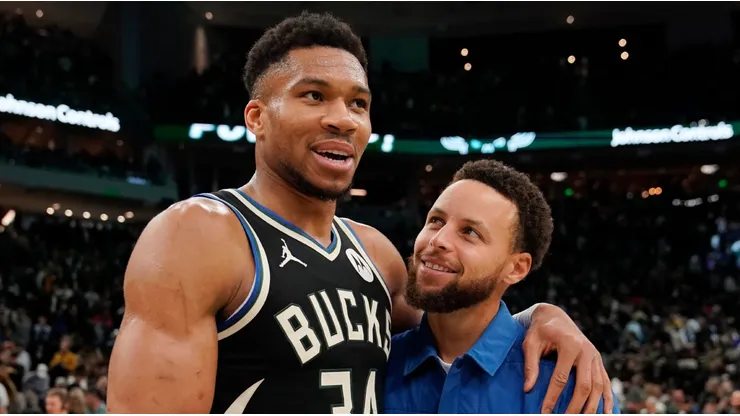 Giannis Antetokounmpo y Stephen Curry.