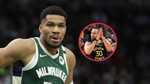 Giannis Antetokounmpo y Stephen Curry.