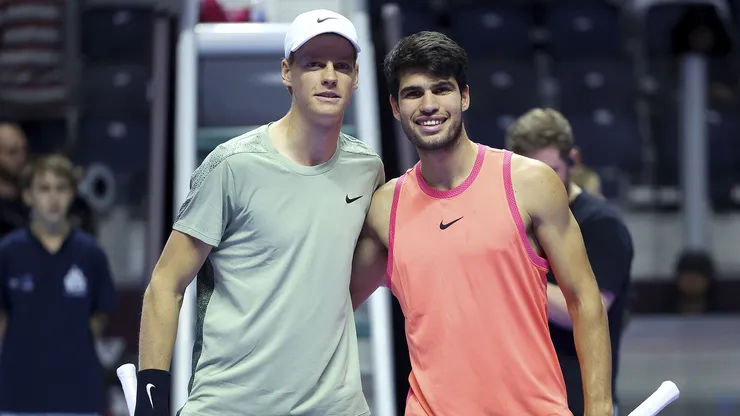 Jannik Sinner y Carlos Alcaraz, los dos mejores tenistas del momento