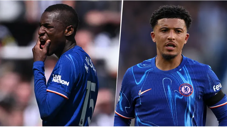 Nico Jackson y Jadon Sancho en Chelsea