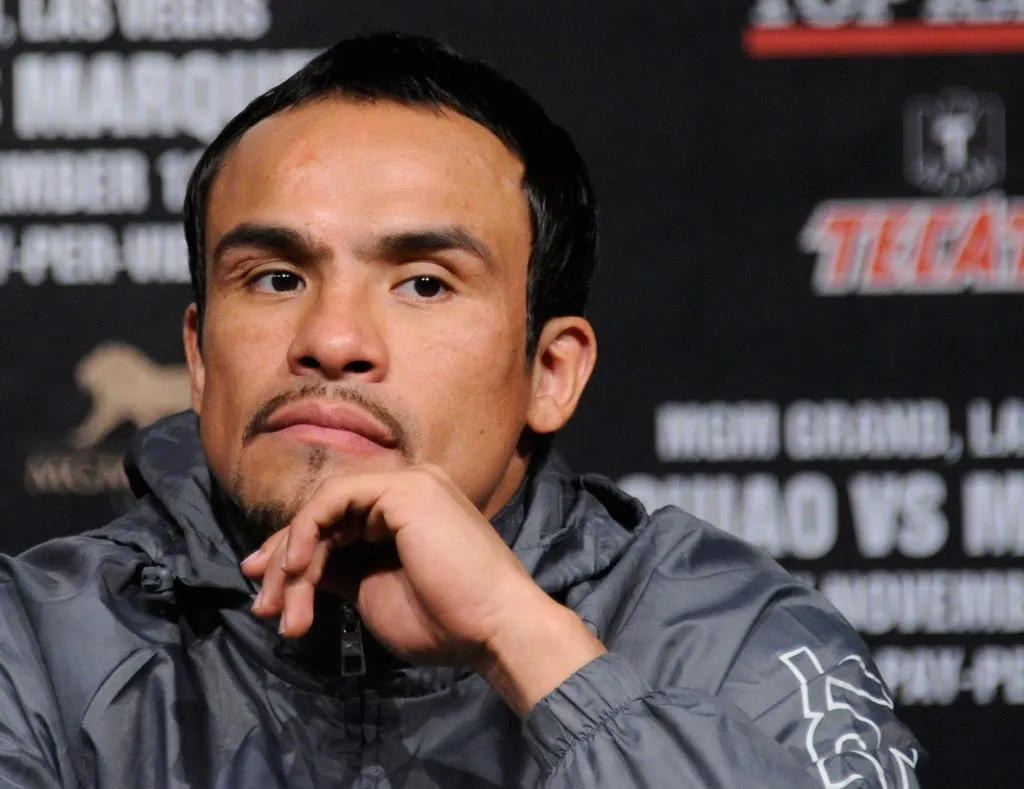 Juan Manuel Márquez aseguró que es “un error” permitir que Pacquiao pelee por el título mundial welter de la CMB. (Getty Images)