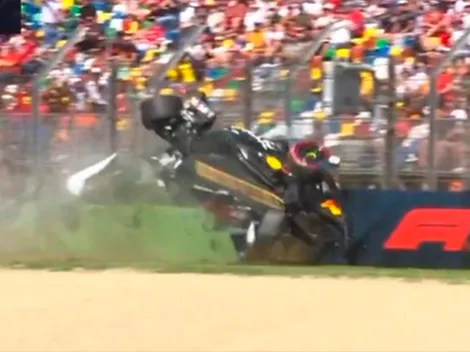 ¡Se dio vuelta el coche! El escalofriante accidente de Yuki Tsunoda en Imola