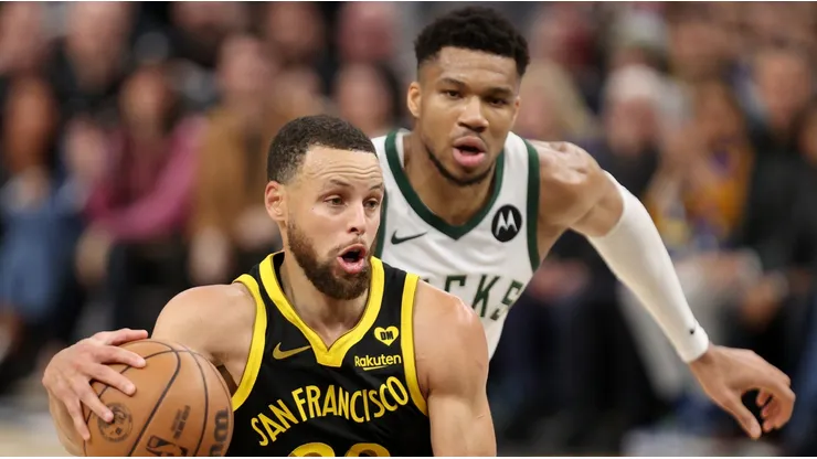 Giannis Antetokounmpo y Stephen Curry.