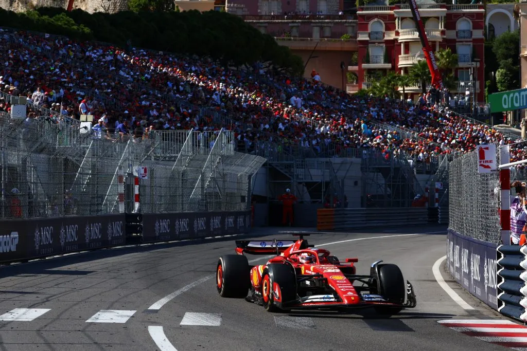 Charles Leclerc en el GP de Mónaco 2024 (GETTY IMAGES)