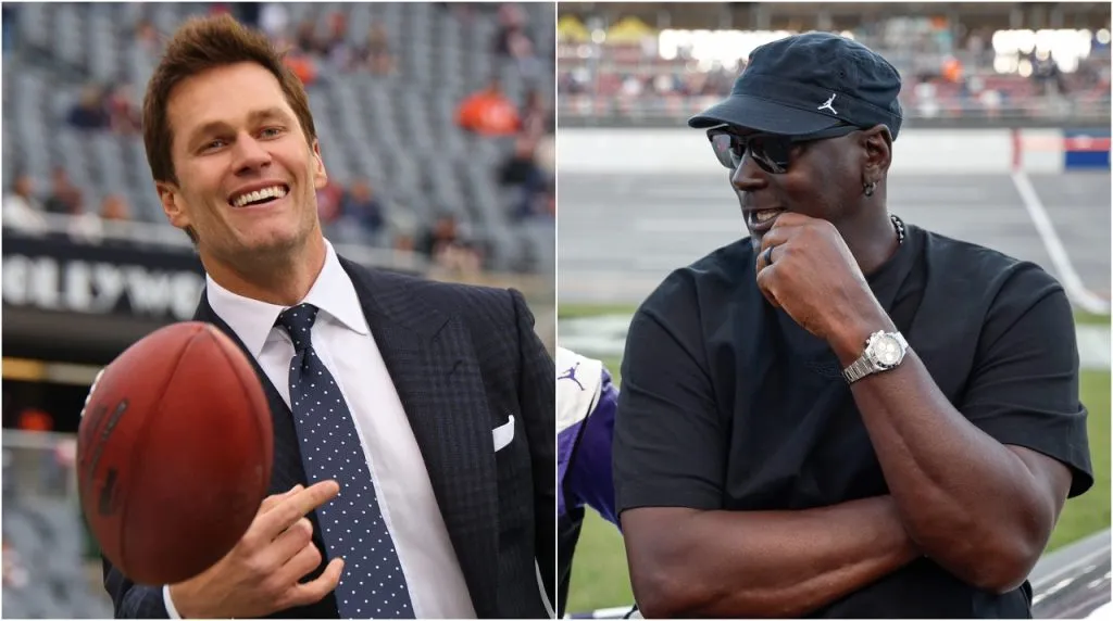 Tom Brady y Michael Jordan. (Foto: Getty Images)