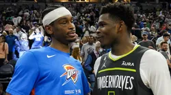 Shai Gilgeous-Alexander y Anthony Edwards