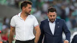Gustavo Lema y Antonio Mohamed, históricos compañeros.