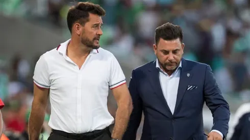 Gustavo Lema y Antonio Mohamed, históricos compañeros.