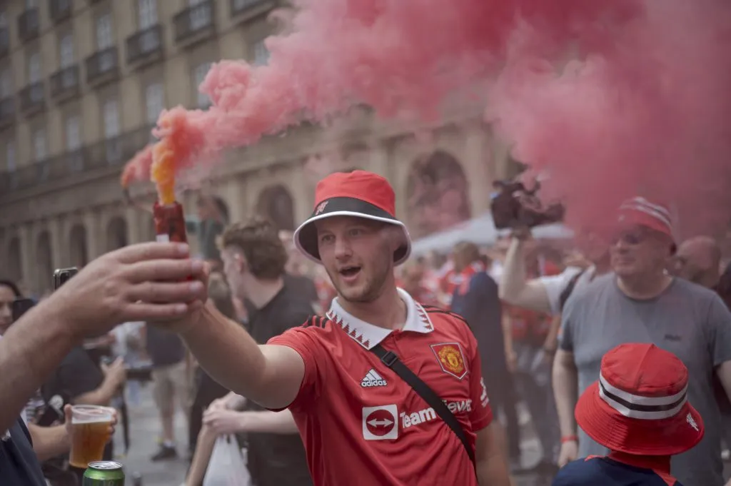 Aficionados del United ya se preparan para la final (Getty Images)