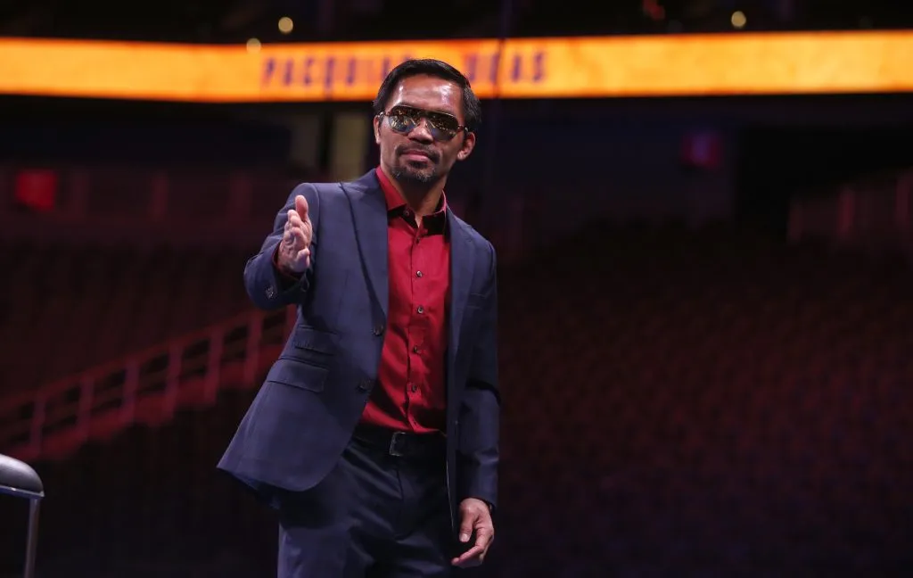 Pacquiao aseguró que Canelo Álvarez “es un modelo a seguir”. (Getty Images)