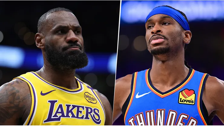 LeBron James y Shai Gilgeous-Alexander