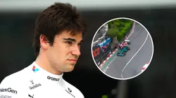 Lance Stroll provocó un choque con Charles Leclerc