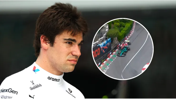 Lance Stroll provocó un choque con Charles Leclerc