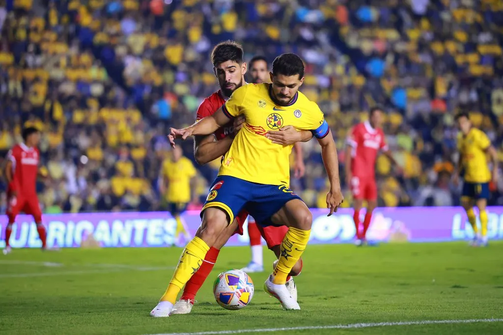 Henry Martín en la primera final ante Toluca (Getty Images)