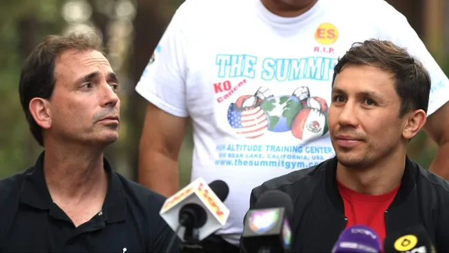 Gennady Golovkin y Tom Loeffler tienen una gran relación hace muchos años, con múltiples títulos del mundo conquistados. (GETTY IMAGES)