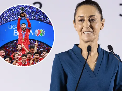 Claudia Sheinbaum felicitó a Toluca por el título y recordó a qué equipo le va