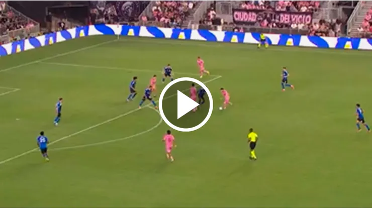 Messi abrió el marcador para el Inter ante Montreal.