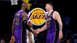 LeBron James y Luka Doncic en Los Angeles Lakers