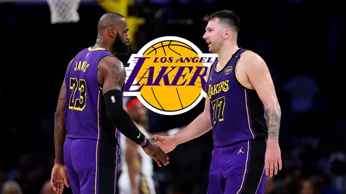 LeBron James y Luka Doncic en Los Angeles Lakers