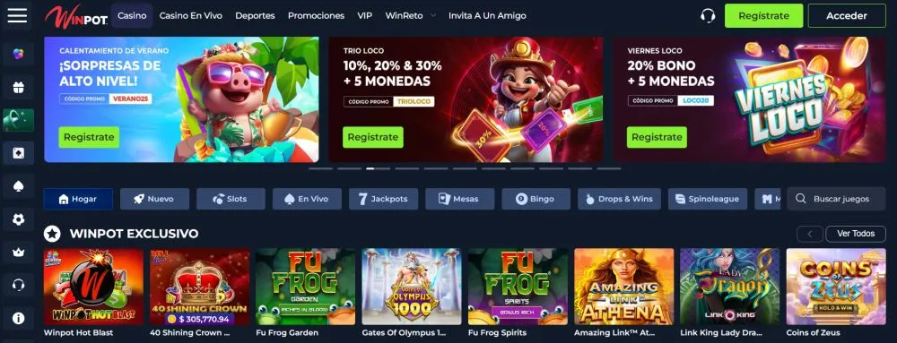 Ofertas en Winpot MX