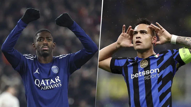 Ousmane Dembélé y Lautaro Martínez