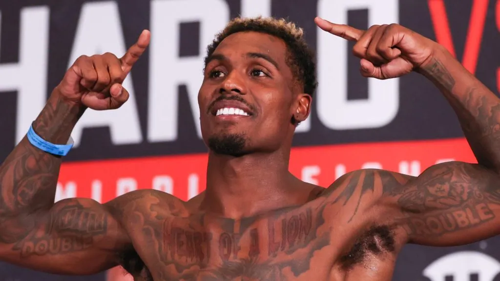 Jermall Charlo tuvo dichos muy graves contra Canelo Álvarez y su carrera. (GETTY IMAGES)