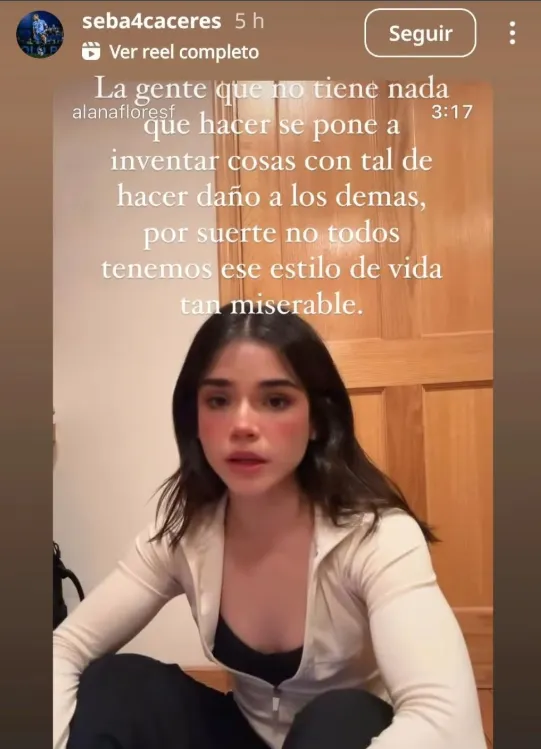 Sebastián Cáceres se expresó a través de Instagram. [Foto: Captura redes sociales]