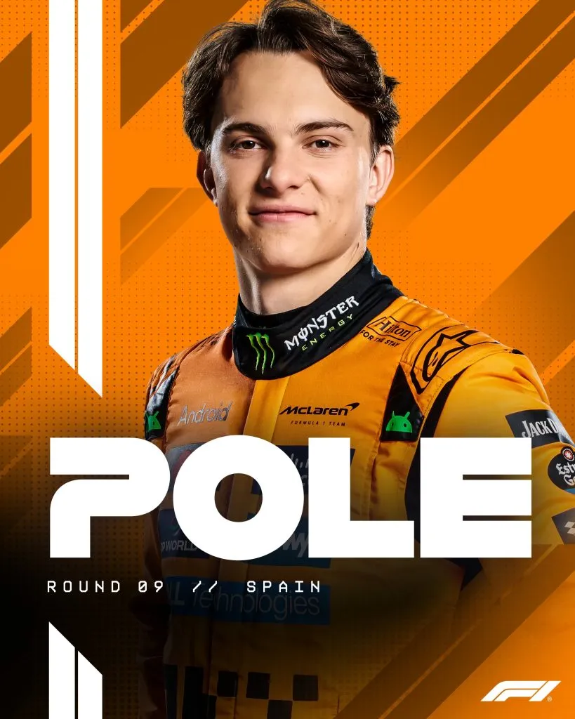 Oscar Piastri consiguió la pole (Foto: @F1)