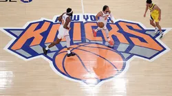 Logo de New York Knicks en el Madison Square Garden