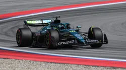 BARCELONA, SPAIN - MAY 31: Lance Stroll of Canada driving the (18) Aston Martin F1 Team AMR25 Mercedes on track during qualifying ahead of the F1 Grand Prix of Spain at Circuit de Barcelona-Catalunya on May 31, 2025 in Barcelona, Spain. (Photo by David Ramos/Getty Images)