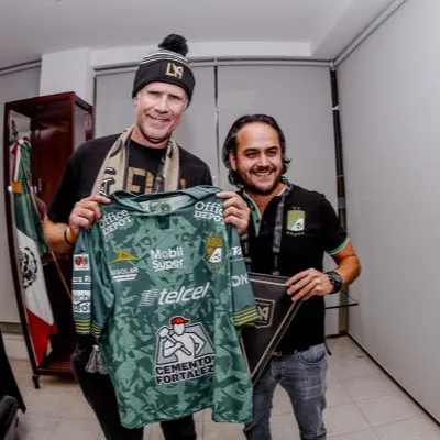 Jesús Martínez publicó una foto junto a Will Ferrell, actor y accionista de LAFC. (X)