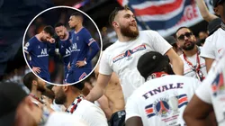 Los fans del PSG se acordaron de Lionel Messi, Neymar y Kylian Mbappé