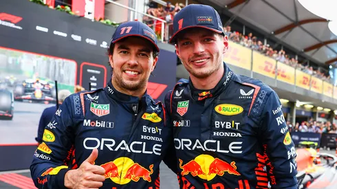 Checo Pérez y Max Vertsappen en Red Bull