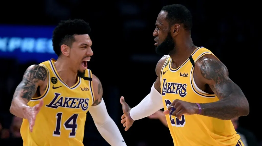 Danny Green y LeBron James. (Foto: Getty Images)