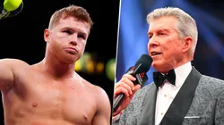 Canelo Álvarez y Michael Buffer