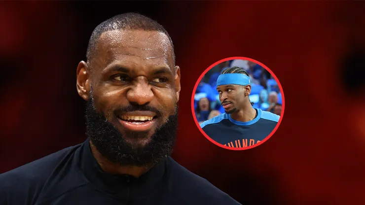 LeBron James y Shai Gilgeous-Alexander.