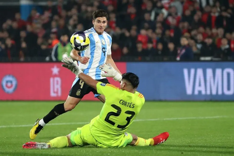 Julián Álvarez marcó el gol del triunfo argentino [Foto: AFA]