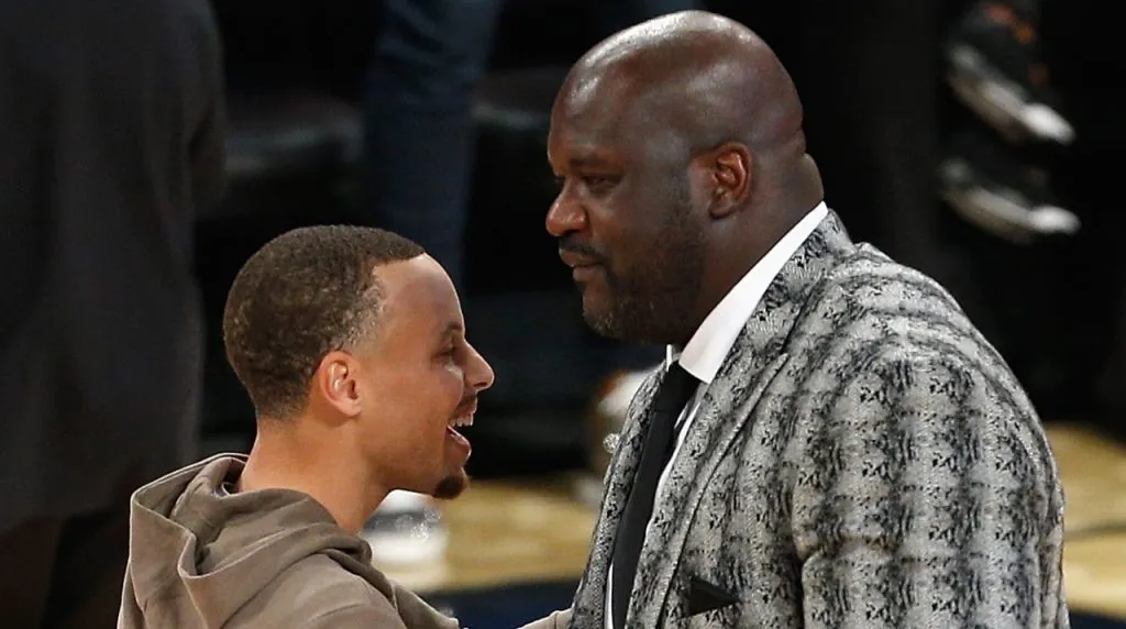 Stephen Curry y Shaquille O'Neal