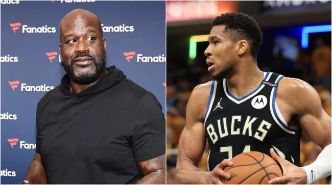 Shaquille O’Neal y Giannis Antetokounmpo. (Foto: Getty Image)