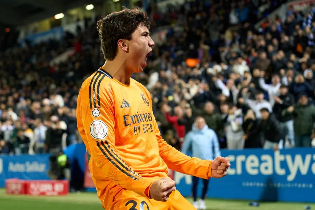 Gonzalo García ya marcó con el primer equipo de Real Madrid (GETTY IMAGES)