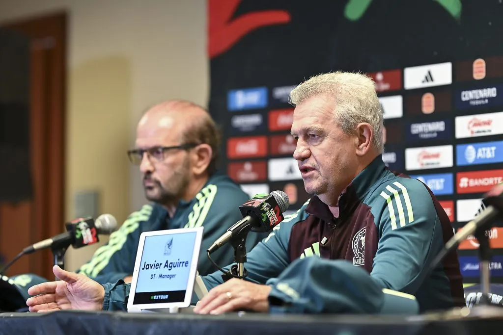 Javier Aguirre en la conferencia de prensa (Imago7)