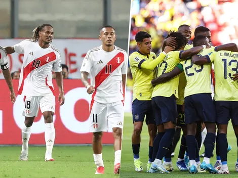 Las alineaciones de Perú vs. Ecuador