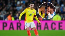 El fuerte cruce entre Lionel Messi y James Rodríguez