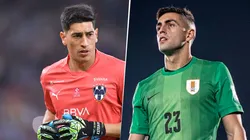 Andrada y Mele, los dos principales arqueros de Rayados.