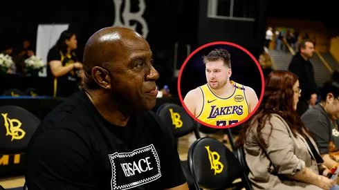 Magic Johnson y Luka Doncic.