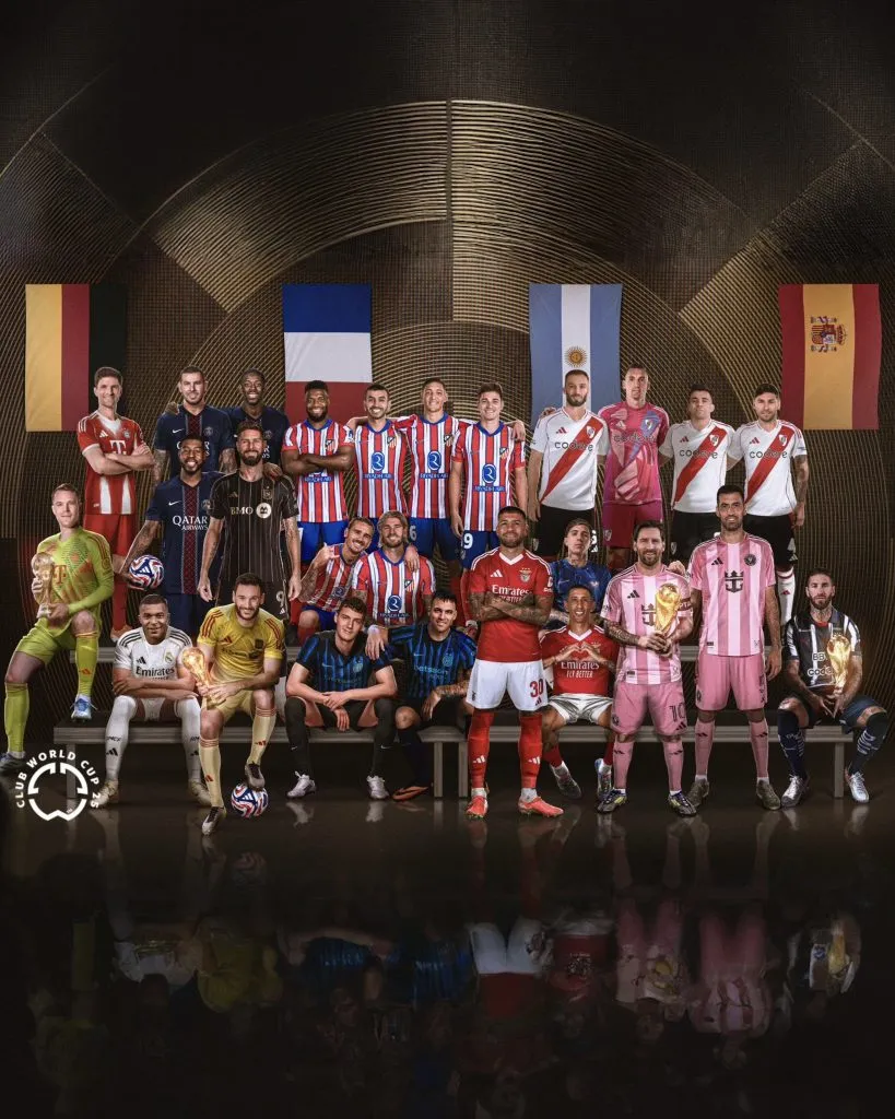 Todos los campeones del mundo que jugarán el Mundial de Clubes. (Twitter)