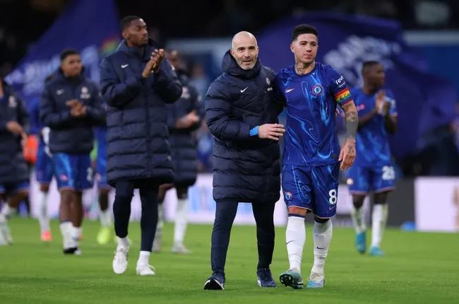 Enzo Maresca y Enzo Fernández en Chelsea (GETTY IMAGES)
